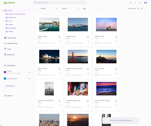 Razuna - browse your digital assets with speed and efficiency